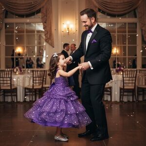 NWT Cinderella Couture Purple Pageant Quality Ballgown Contessa Dress size 2 T